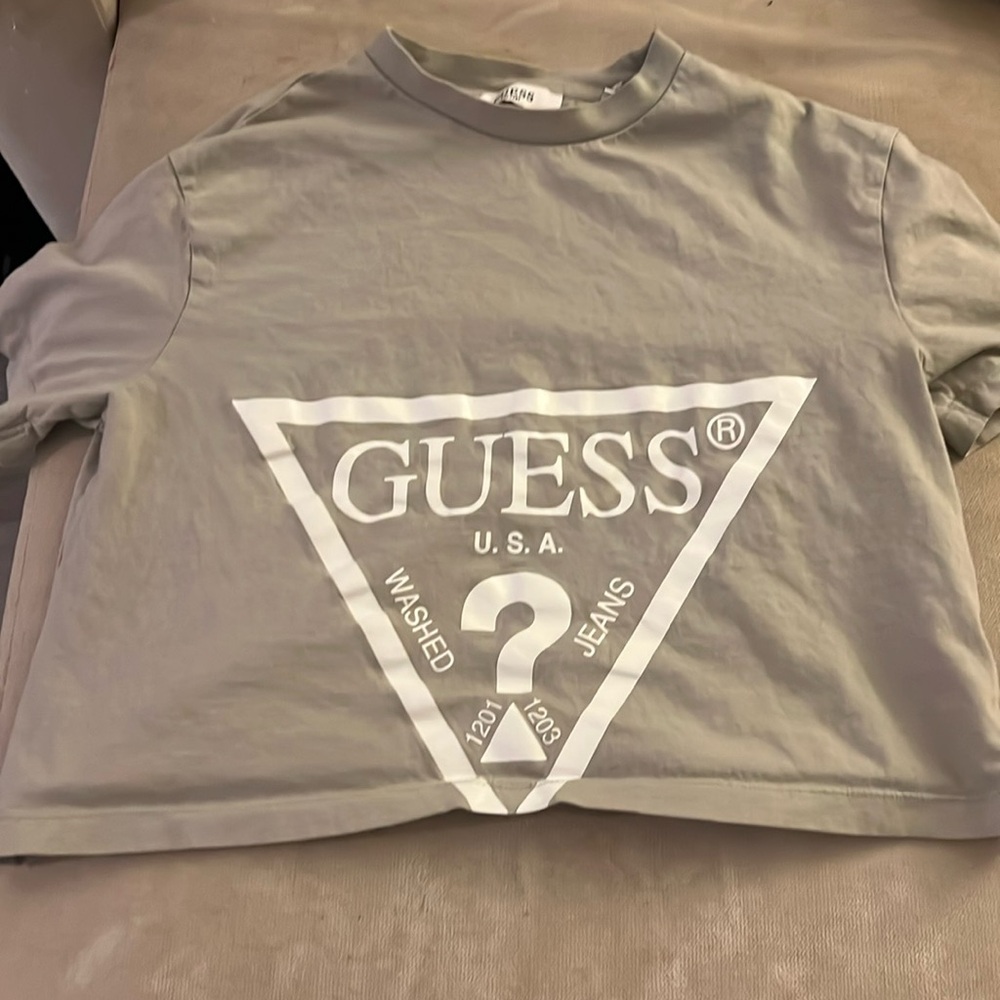 Guess crop, olive green